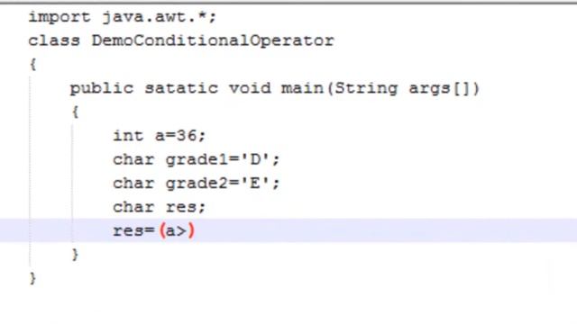 Java Tutorials- Java Operators (Conditional Operator) смотреть онлайн