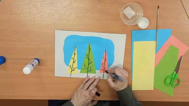 Лес Аппликация Для Детей смотреть онлайн