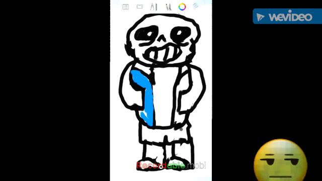 Drawing Sans from Undertale смотреть онлайн