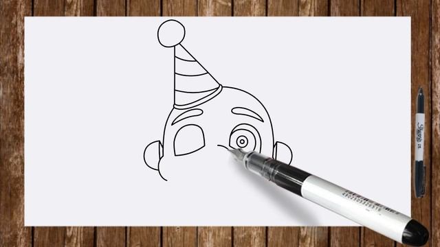 How to draw FNAF Sister Location characters Ennard face drawing смотреть онлайн