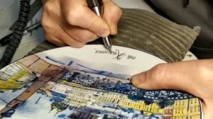 Гравировка на тарелках, посуде, фарфоре