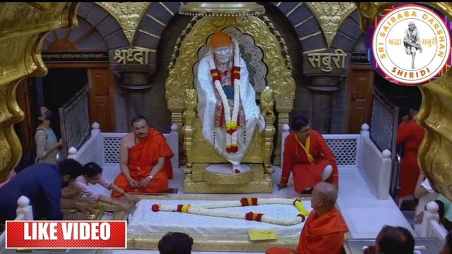 ??SRI SAI BABA EVENING SRINGAR DARSHAN TODAY 04/11/23 ?||SRI SAI LIVE SANDHYA DARSHAN FROM SHIRDI |