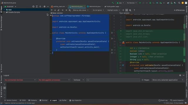 How to restore previous codes and file changes in Android Studio project from local version control смотреть онлайн
