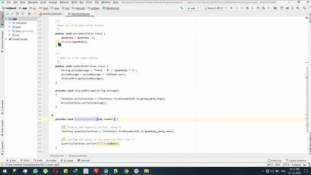 Class 46 - Methods Inputs And Outputs | Android App Development Full Course In Hindi смотреть онлайн