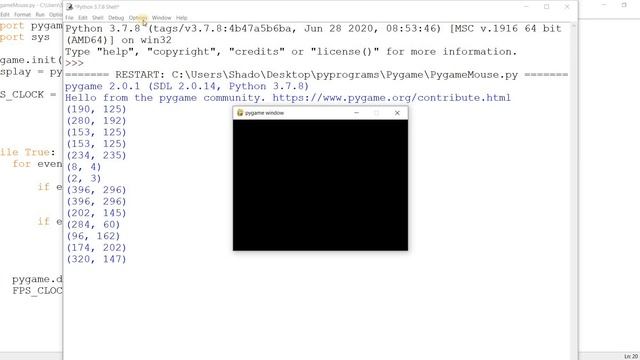 Detecting Mouse Input Events in Pygame смотреть онлайн
