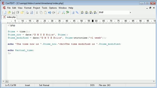 Beginner PHP Tutorial - 59 - Modifying timestamps смотреть онлайн