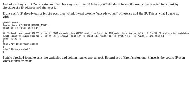 Wordpress: if statement on database query смотреть онлайн