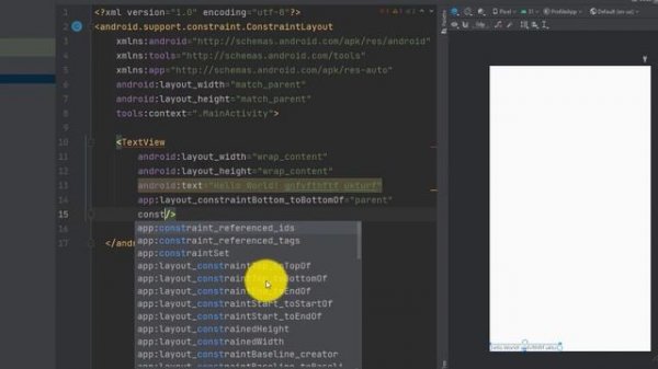 Layouts In Android XML|Constrain Layout, Relative & Linear Layout| Android Development Tutorial 202