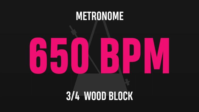 650 BPM 3/4 - Best Metronome (Sound : Wood block) смотреть онлайн