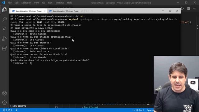 Gerando o APK e AAB para instalar em outros dispositivos - Curso de React Native - Aula 46 смотреть онлайн