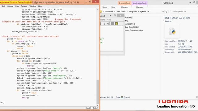 memoire2 python game using pygame incorporating mouse detection смотреть онлайн