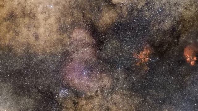 Zooming in on ArTeMiS's view of the Cat's Paw Nebula NGC 6334 смотреть онлайн