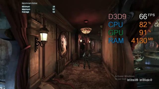 Intel UHD Graphics 610 -- Intel Celeron G4900 -- Batman Arkham City GOTY Benchmark смотреть онлайн