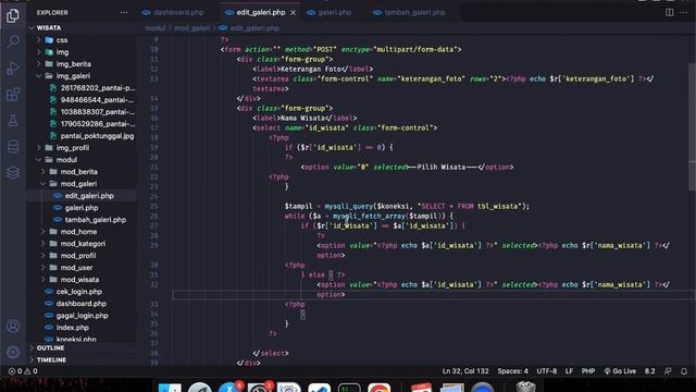 #36 Aplikasi Web Wisata [PHP, MySQL & Bootstrap] - Mengubah Data Galeri смотреть онлайн
