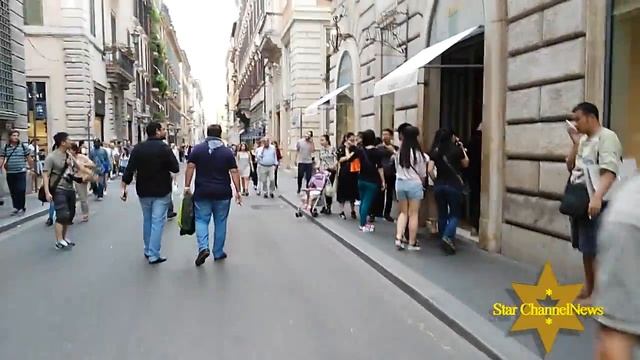 Shopping in Via Condotti and Via Del Corso in Rome смотреть онлайн