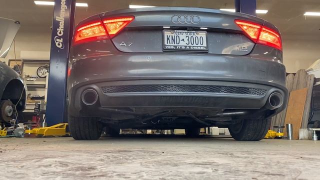 Audi A7 TDI new magnaflow straight pipe exhaust смотреть онлайн