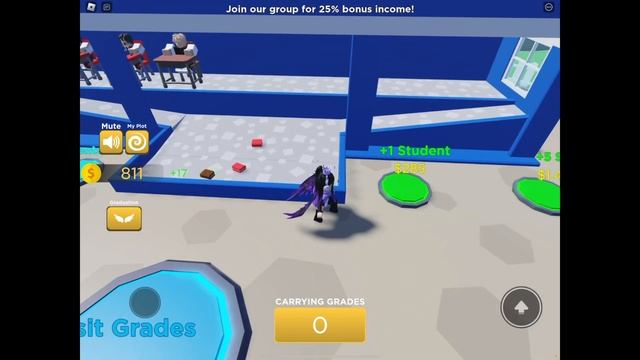 РАЗБОГАТЕЛА С ПОМОЩЬЮ ШКОЛЫ|| Roblox classroom simulator смотреть онлайн