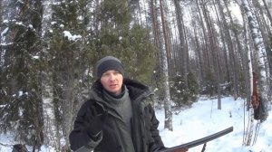 Охота на тетерева зимой!Отстрел патронов!ИЖ-27ЕМ(MP-27)!Костер в зимнем лесу!