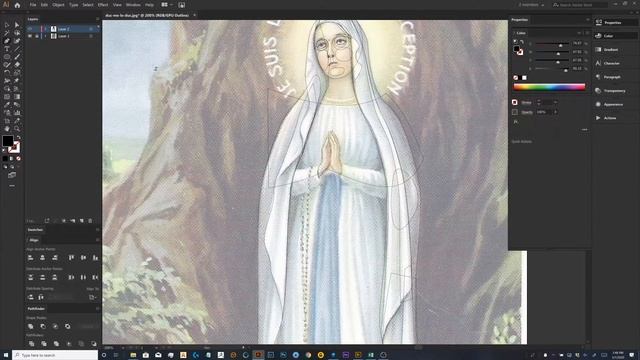 Our Lady Of Lourdes 3D Bas Relief Modeling Part1