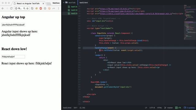 Tech Talk: 1 vs 2 way Data Binding in React and Angular смотреть онлайн