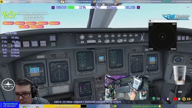 INCENT PRO | BTT | WorldTour [PT|EN] MSFS | IVAO | CRJ7 | AZN199 | Campo Grande BR - Cochabamba BOL смотреть онлайн