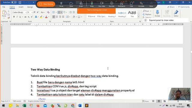 dasar vue js (CDN) part 1 смотреть онлайн