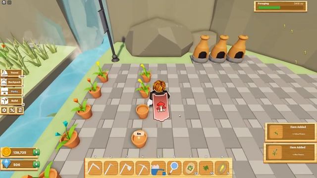 How To Level Up Foraging *FAST* Farmstead (Roblox)