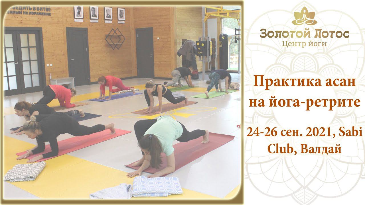 Практика асан для начинающих на йога-ретрите смотреть онлайн