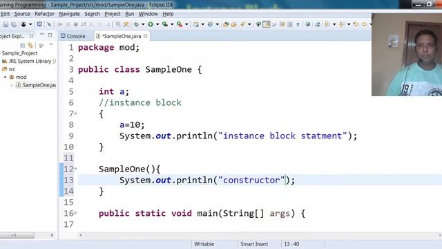 JAVA-Instance Block смотреть онлайн