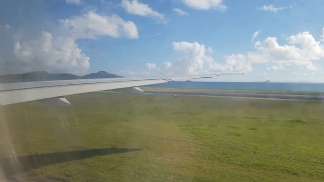 Seychelles Mahe Airport Take Off With Emirates Airlines Boeing 777