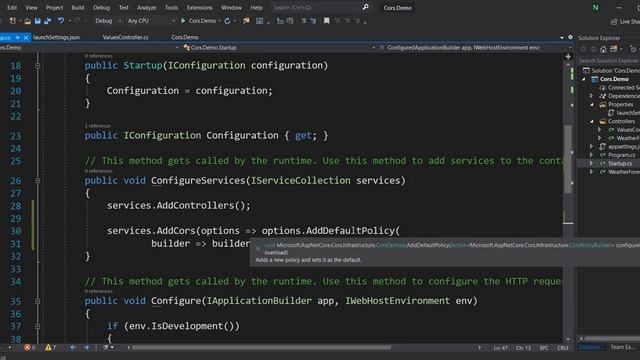 How to implement CORS in ASP.NET Core 3.1 (Cross Origin Resource Sharing) смотреть онлайн