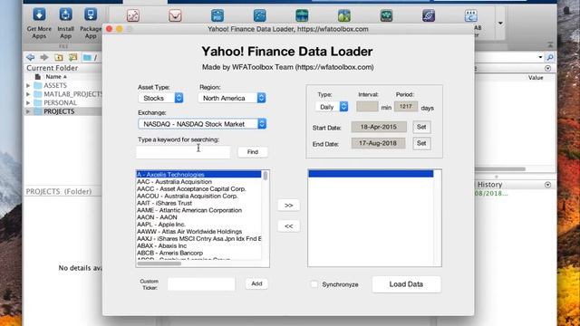 Yahoo! Finance WFAToolbox Connection смотреть онлайн