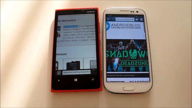 Nokia Lumia 920 vs Samsung Galaxy S3 ecco il nostro confronto | AndroidBlog.it смотреть онлайн