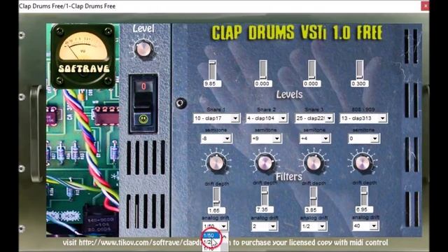 Clap Drums VSTI 1.0 FREE by Dr Tivok / Softrave смотреть онлайн