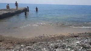 Макопсе. Пляжный день. Передаём приветы друзьям. Обед в столовой. Скоро домой. Отдых на море.