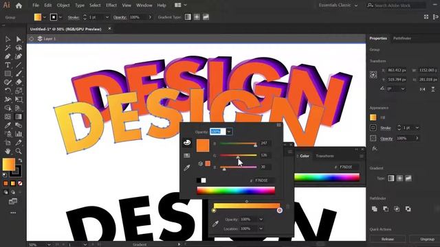 TYPOGRAPHY TEXT STYLE DESIGN IN ILLUSTRATOR CC | Hindi | Adobe illustrator tutorial | GraphicsMento смотреть онлайн