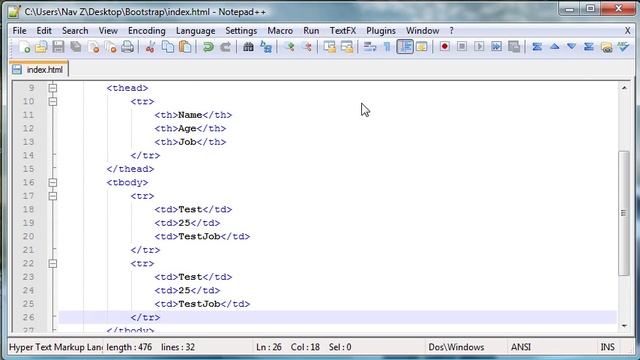 Twitter Bootstrap Tutorial 4 - Tables смотреть онлайн