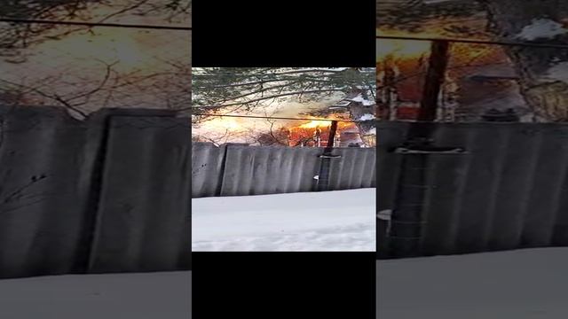 пожар Калуга д.Верхняя Вырка