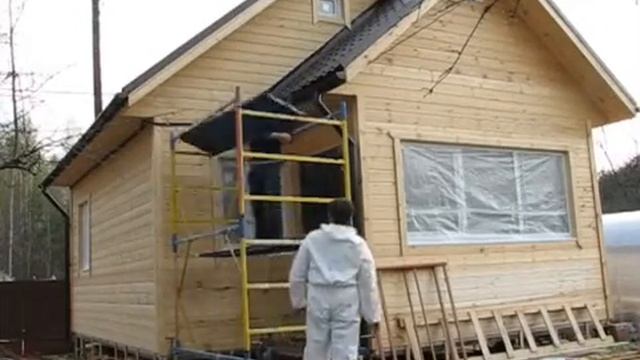 Дом подготовка к покраске , на носим антистатик. смотреть онлайн