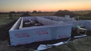 Фундамент в несъёмной опалубке из ЭППС