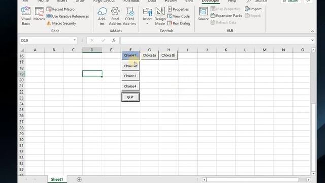Excel VBA Dynamic Menus смотреть онлайн