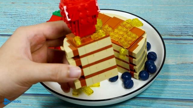 LEGO FOOD В Реальной Жизни: Простой Рецепт Блины Оладий  Lego Stop Motion Cooking И ASMR