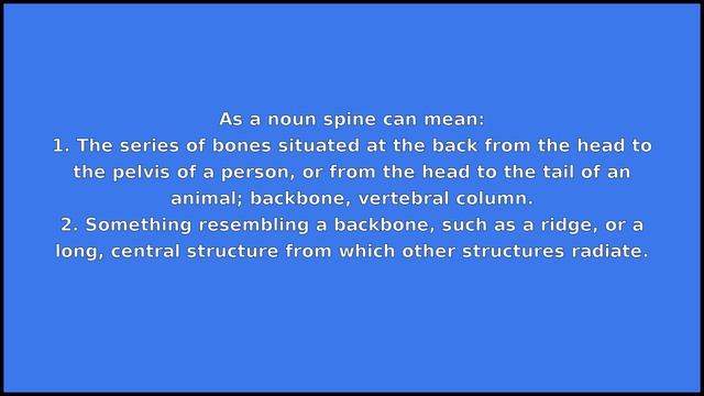 SPINE - Meaning and Pronunciation смотреть онлайн