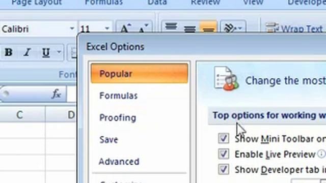 How to turn off live preview so that modification are not previewed before they are applied in Exce смотреть онлайн