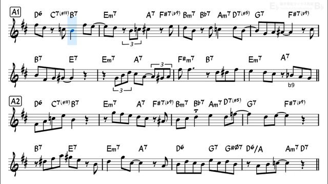 Sweet Lorraine - Easy Solo Example for Alto Sax смотреть онлайн