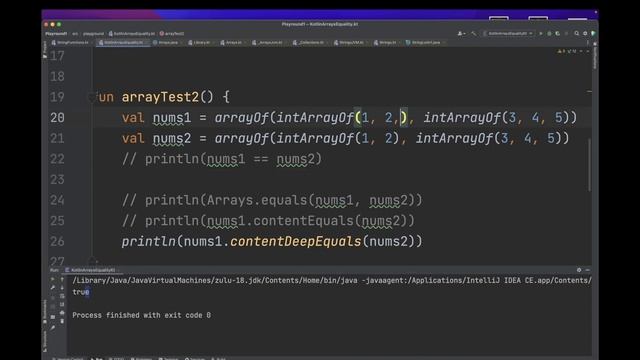 Kotlin Arrays Equality Tips смотреть онлайн