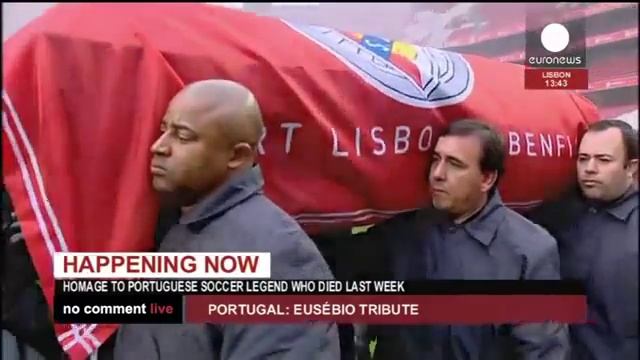 Прощание с Эйсебио( Le Portugal rend un ultime hommage à l'icône Eusebio ) смотреть онлайн