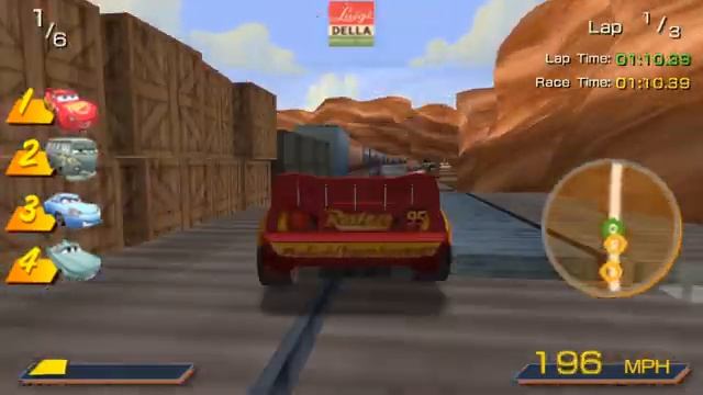 Cars PSP Postcard Rally Mode