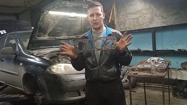 Лопнула прокладка Головки Блока Цилиндров Шевроле Лачетти смотреть онлайн