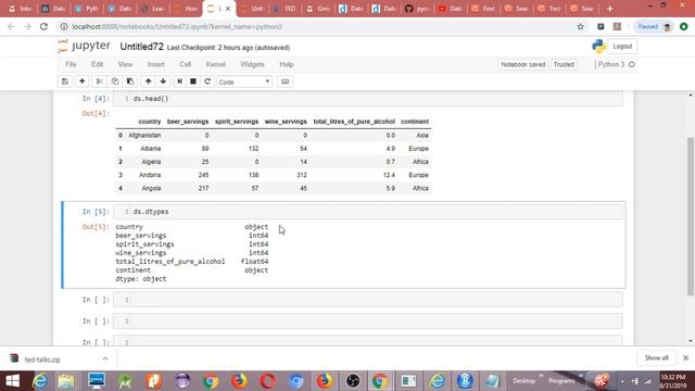 Changing data type of any column using pandas of python смотреть онлайн
